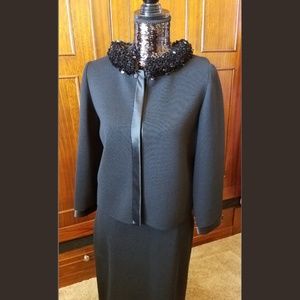 Smashing! Vintage Pencil Skirt /Sequin Collar Top